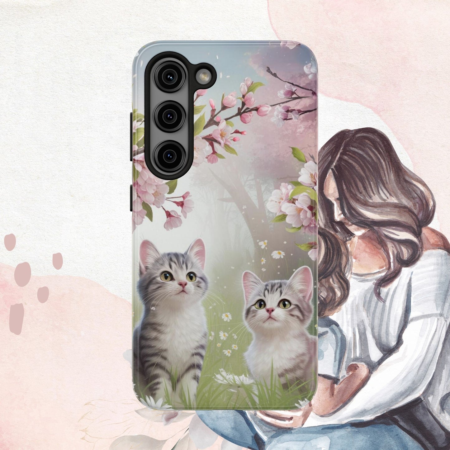 Lavender Lullaby Wireless Charging Support Tough Case