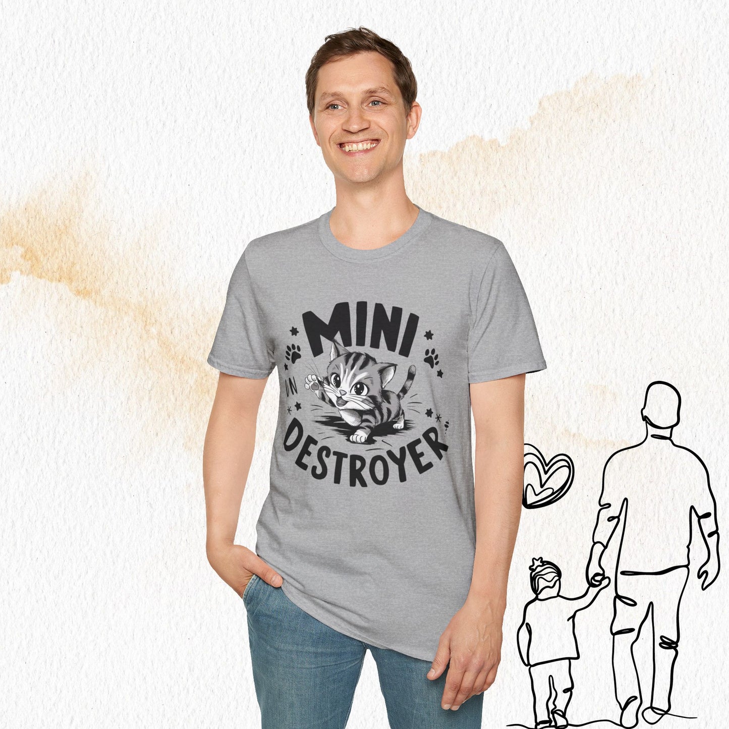 Mini Destroyer Cotton Men T-Shirt