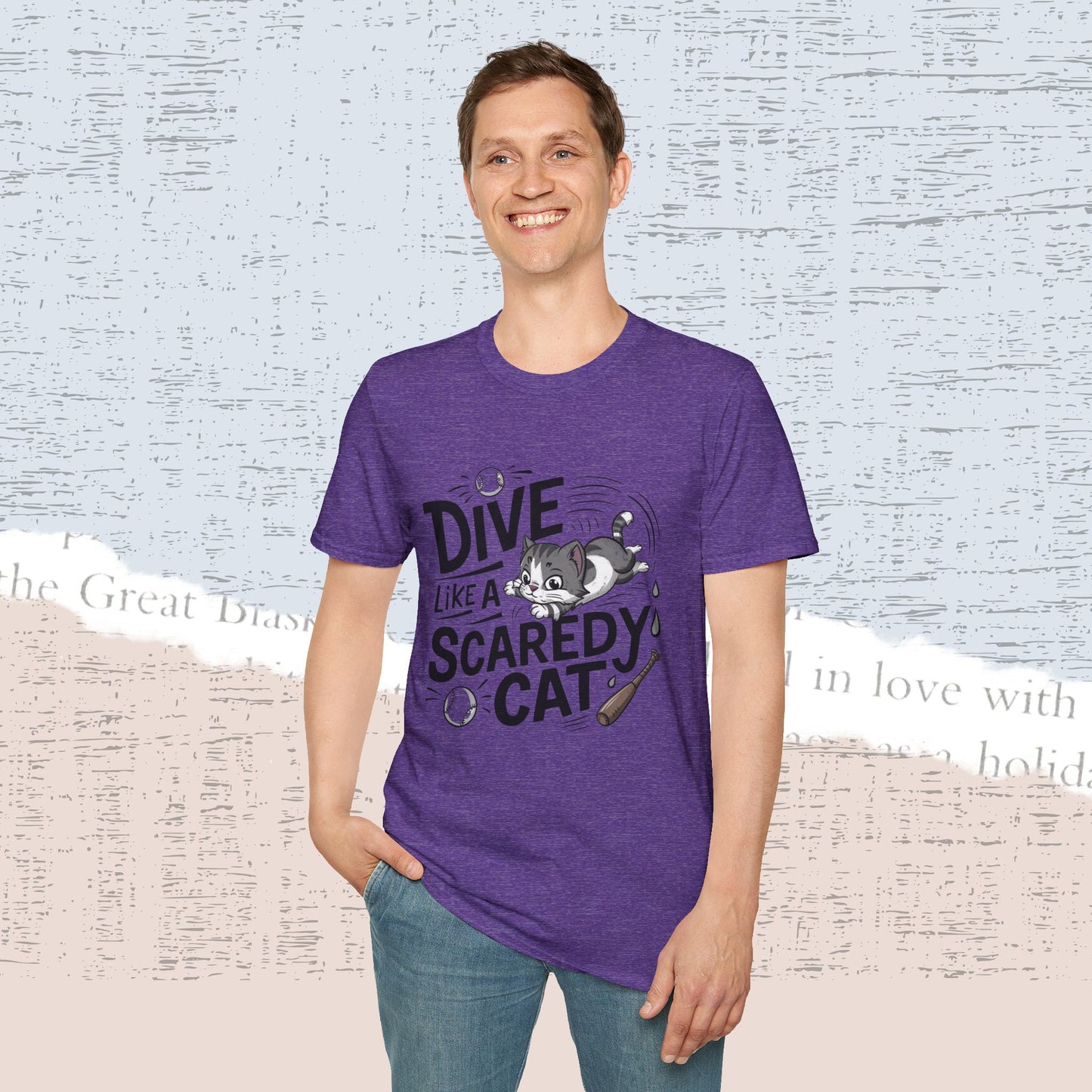 Dive Like Scaredy Cotton Men Tee