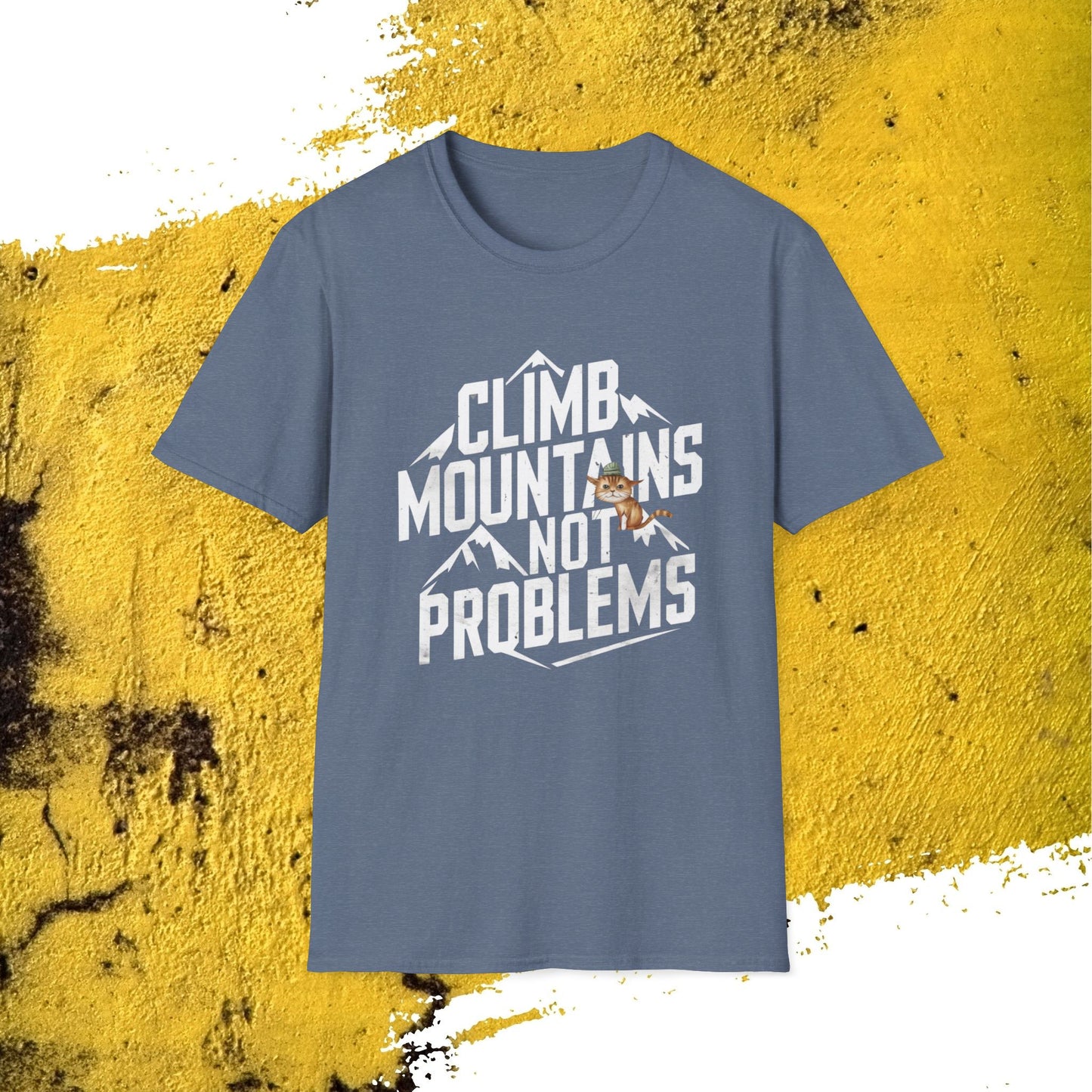 Climb Mountain Cotton Men T-Shirt