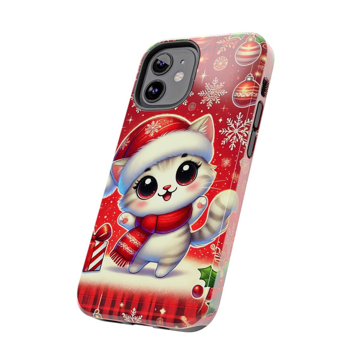 Merry Meows Wireless Charging Support Tough Case
