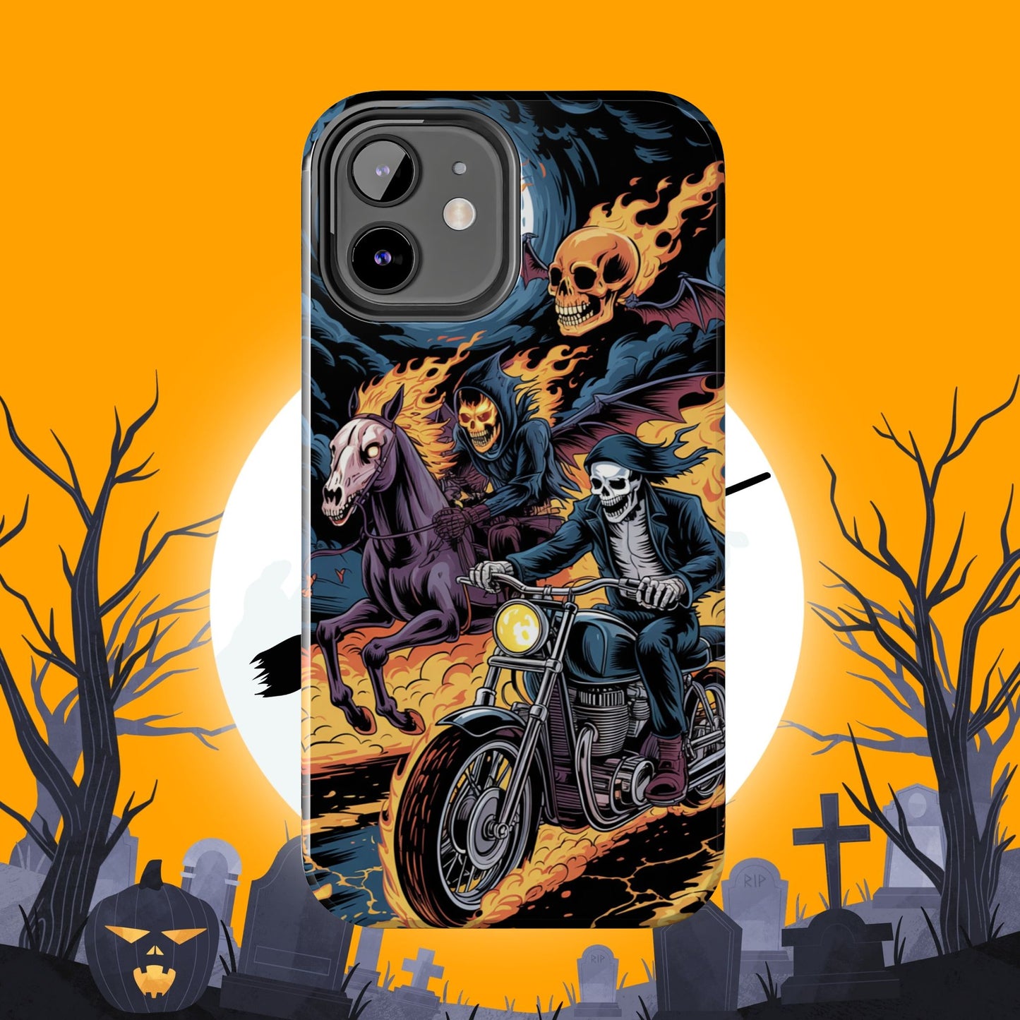 Ghost Riders Wireless Charging Support Tough Case