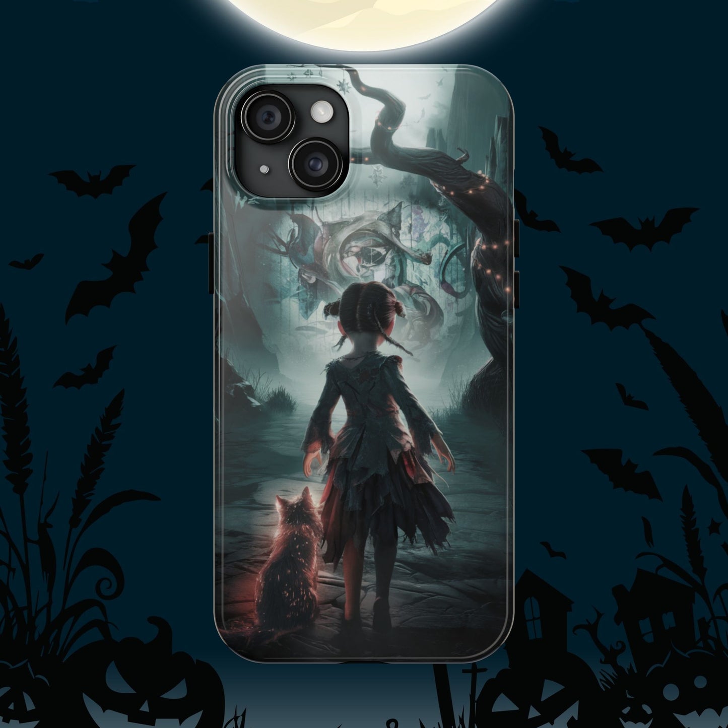 Feline Festivities Wireless Charging Support Tough Case.