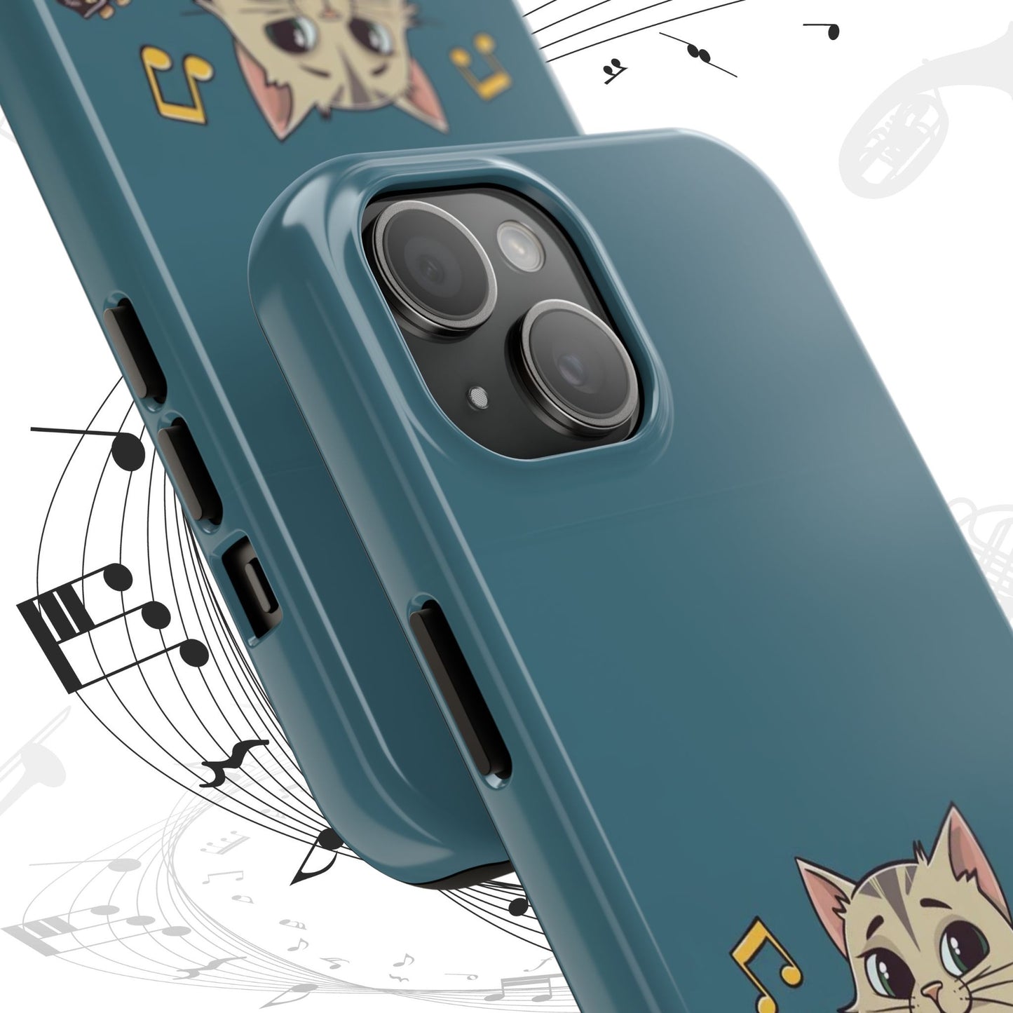 Tuneful Treasures Wireless Charging Support Tough Case.