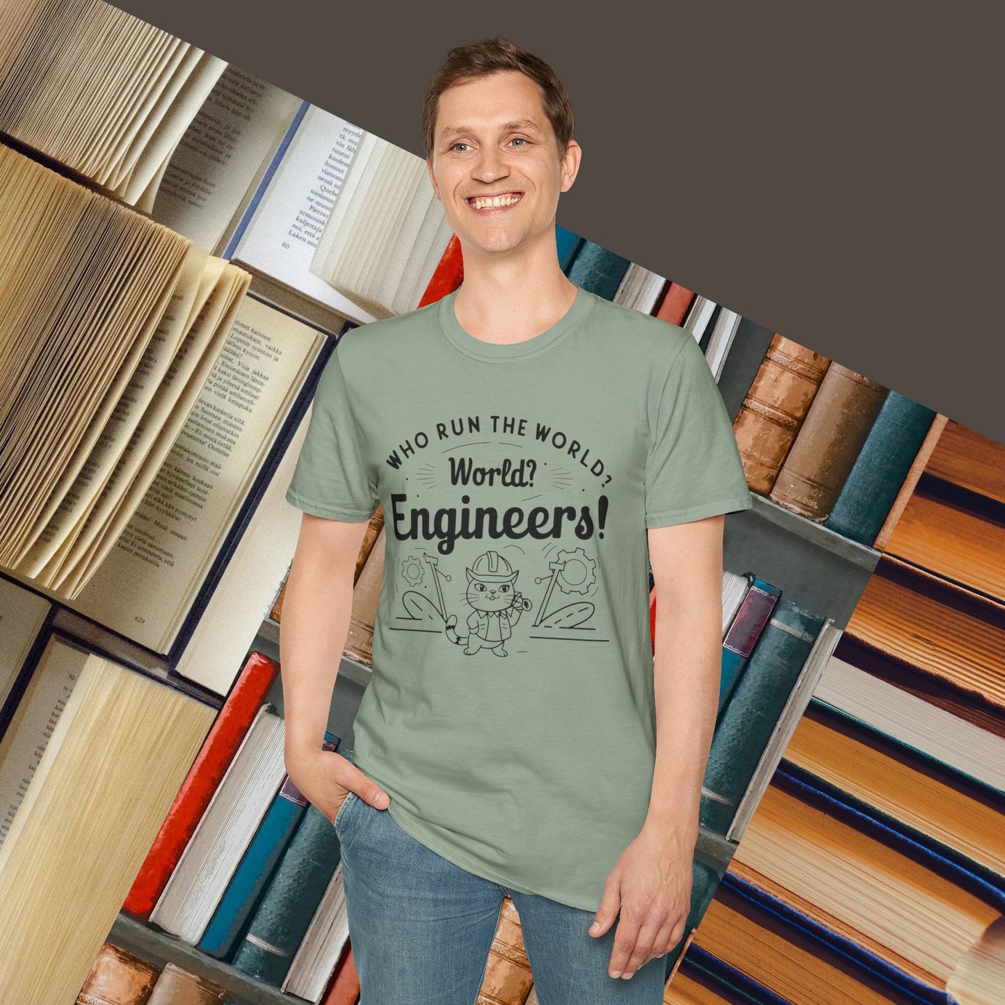 Who Build World Cotton T-Shirt