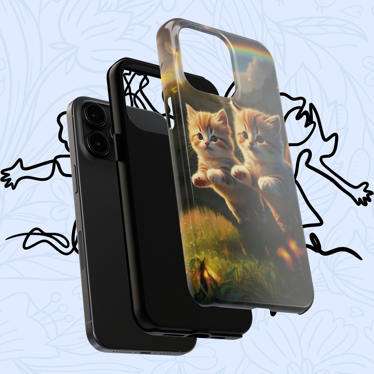 Bestie Buddies Wireless Charging Support Tough Case