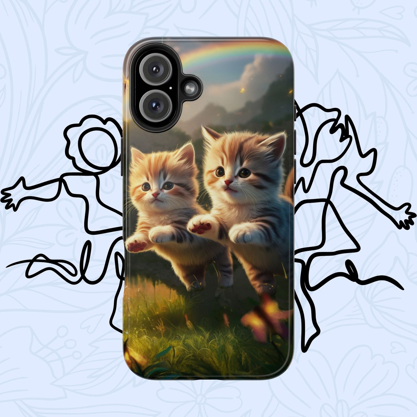 Bestie Buddies Wireless Charging Support Tough Case