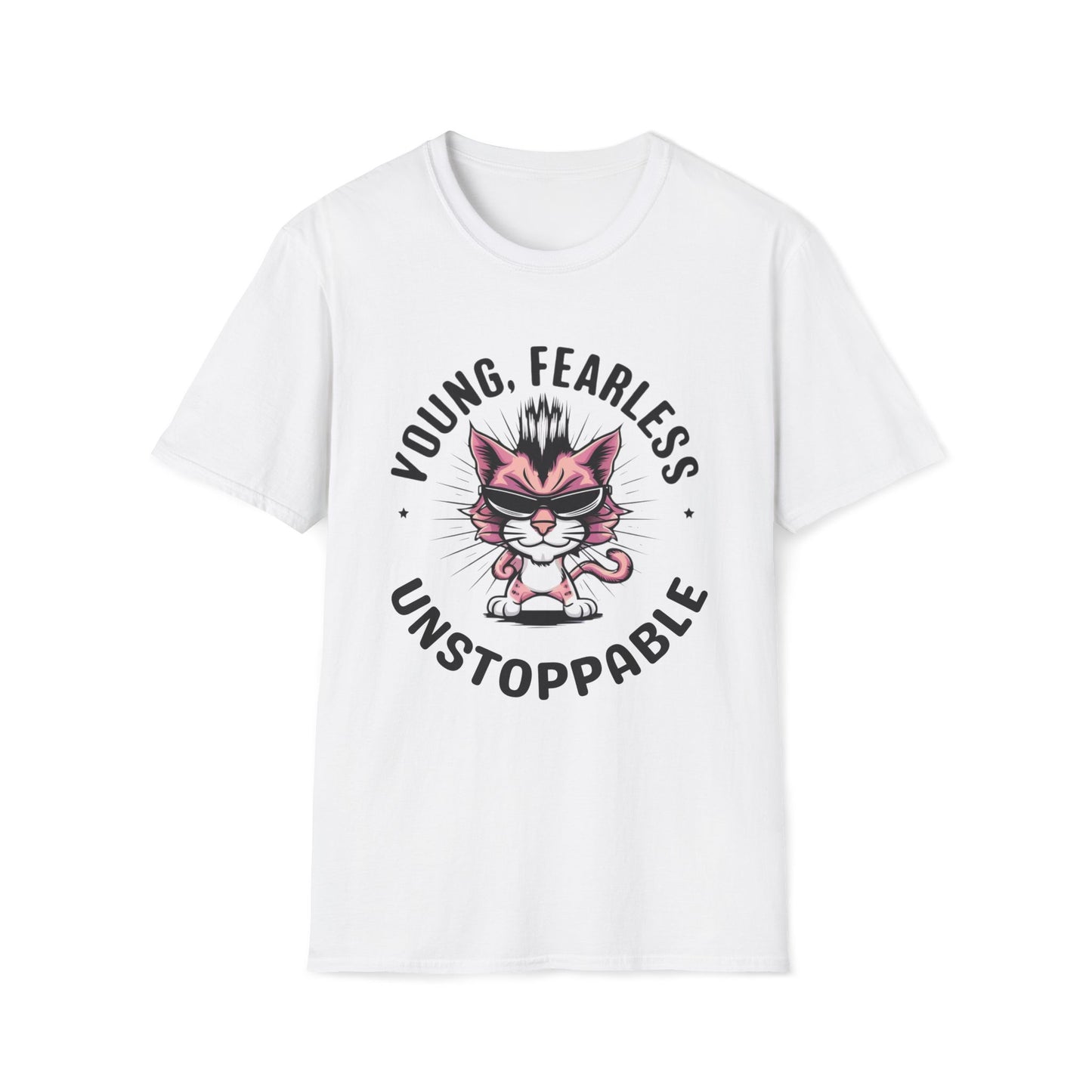 Young Fearless Unstoppable Cotton Men Tee