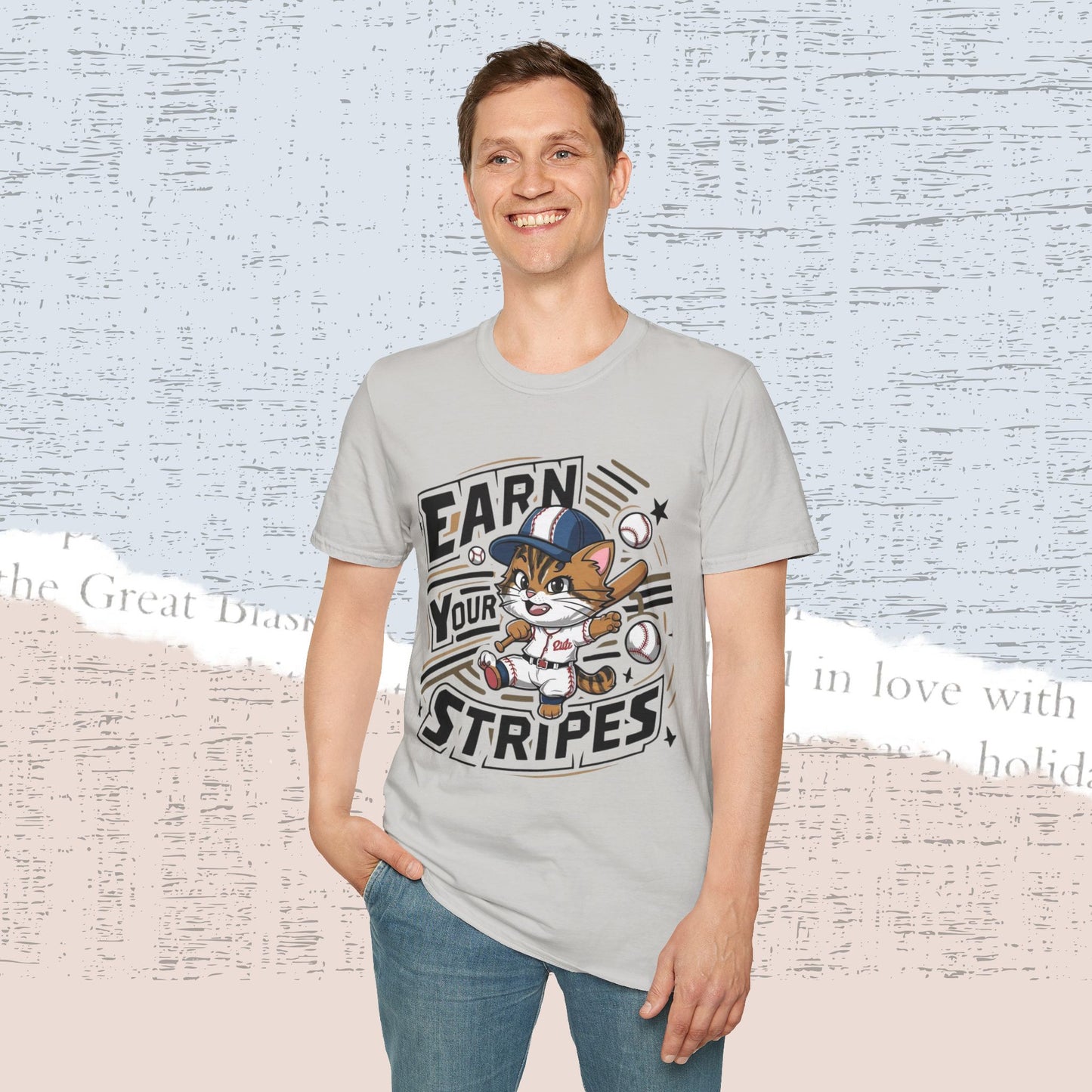 Earn Your Stripe Cotton Men Tee
