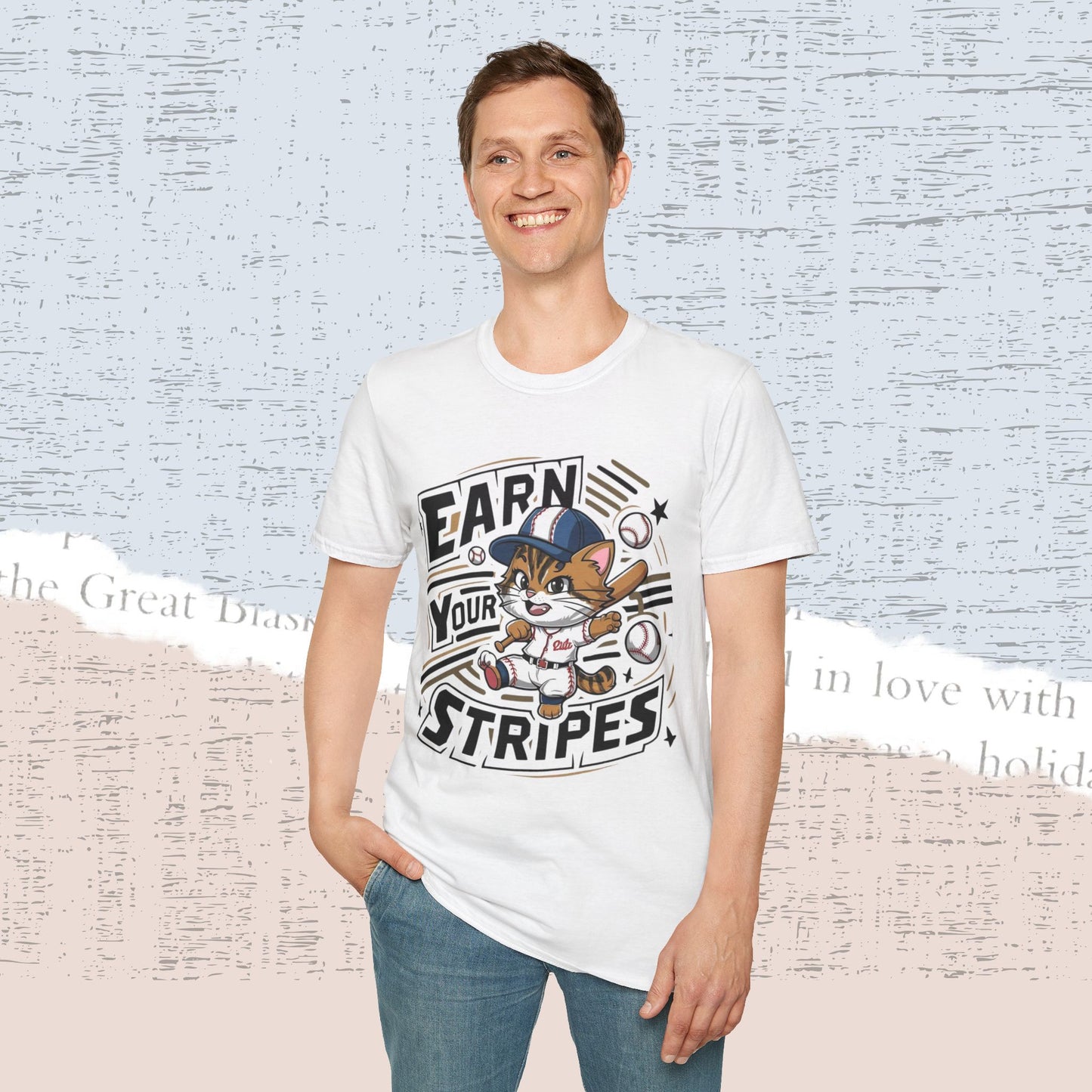 Earn Your Stripe Cotton Men Tee