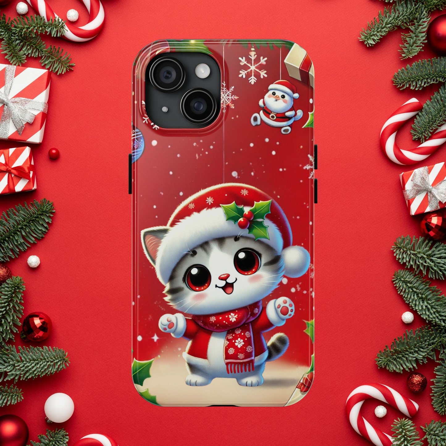 Purrfect Wishes Wireless Charging Support Tough Case