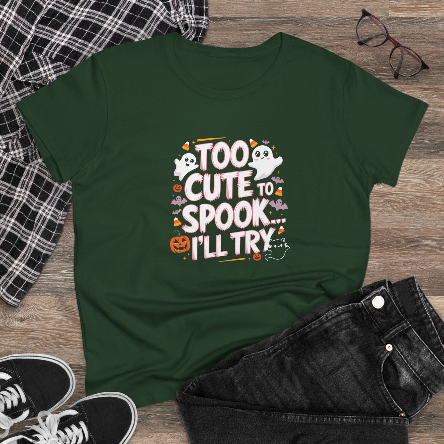 Spooky Delights Women Cotton Tshirt