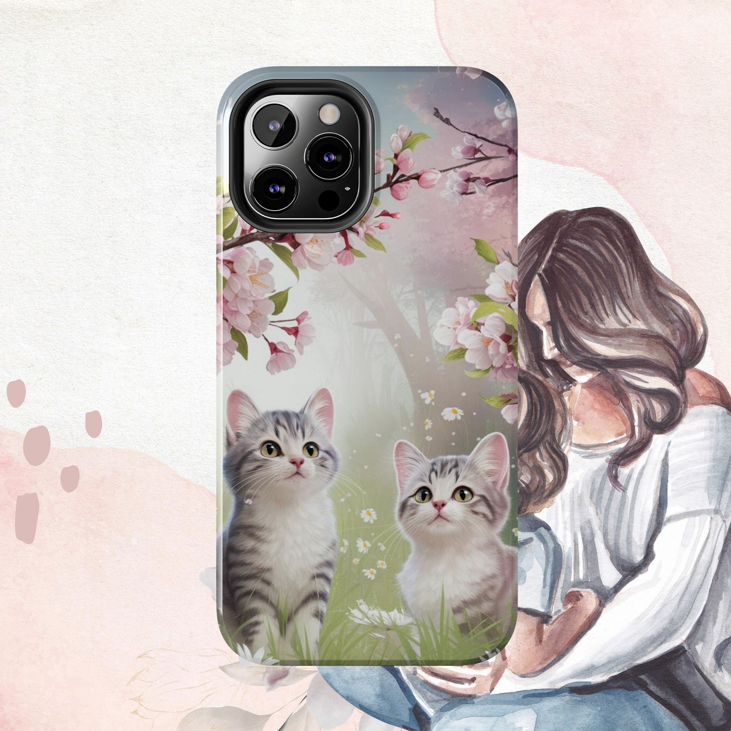 Lavender Lullaby Wireless Charging Support Tough Case