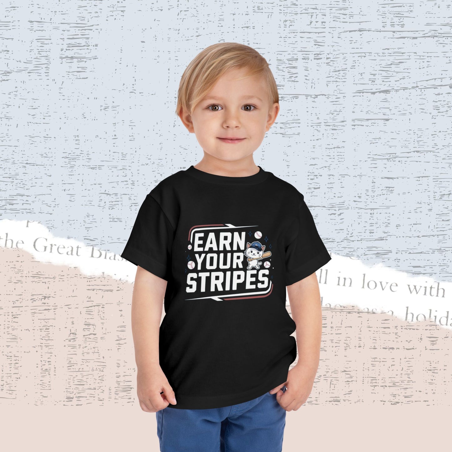 Earn Your Stripes Toddler Cotton T-Shirt