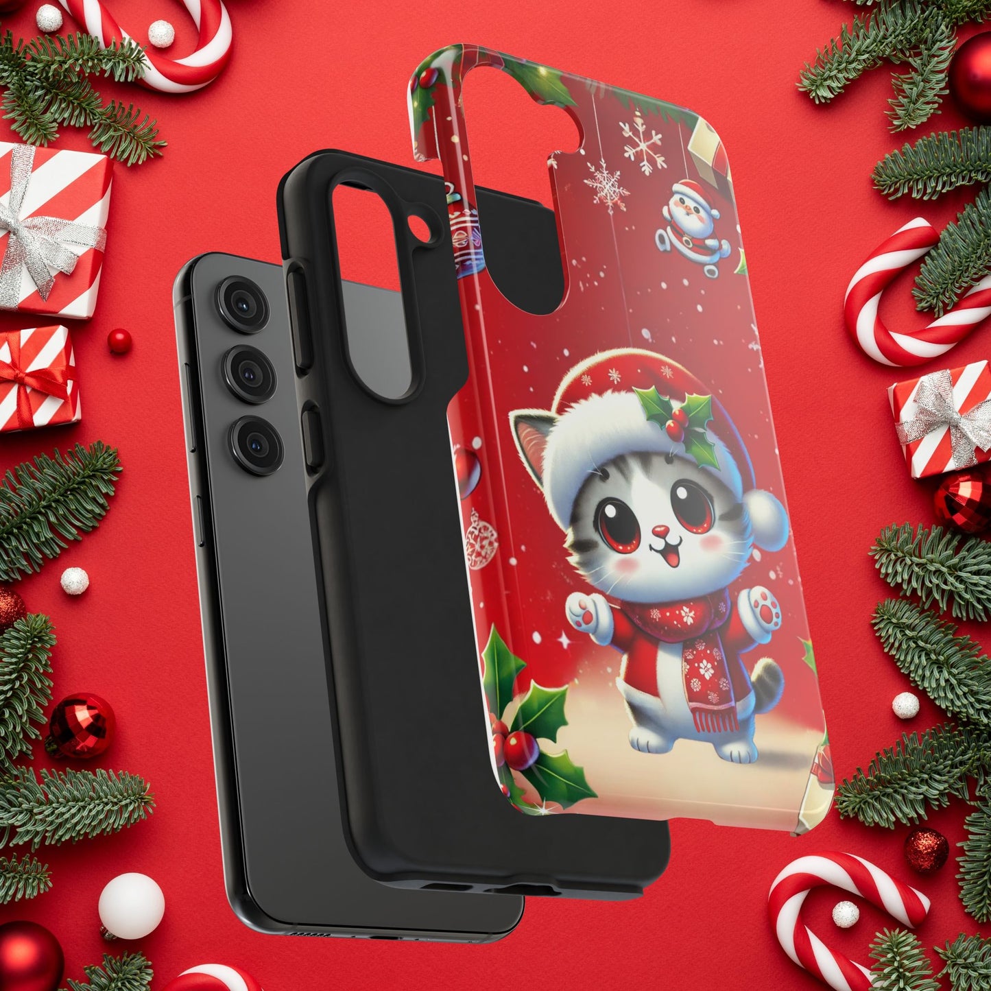 Purrfect Wishes Wireless Charging Support Tough Case