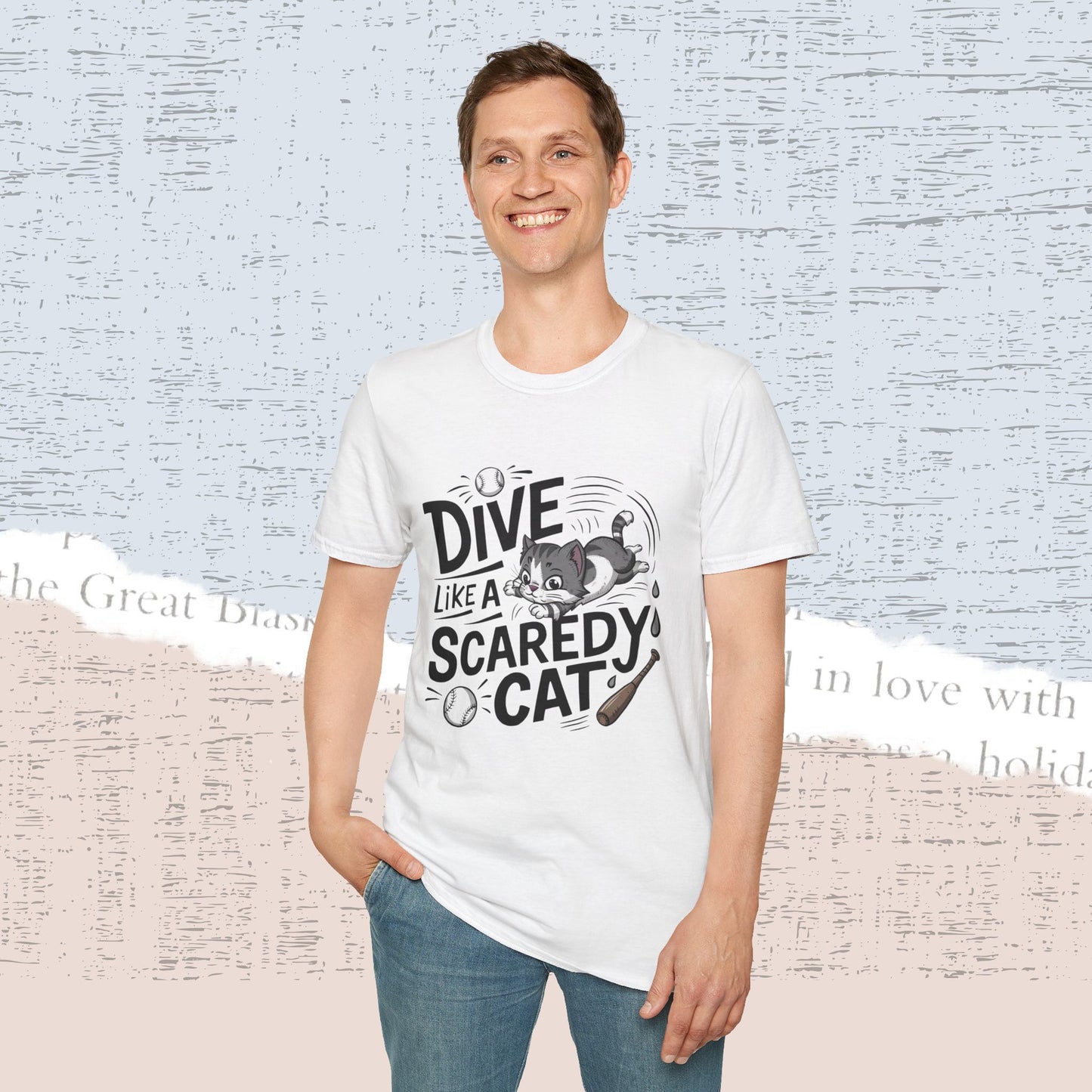 Dive Like Scaredy Cotton Men Tee