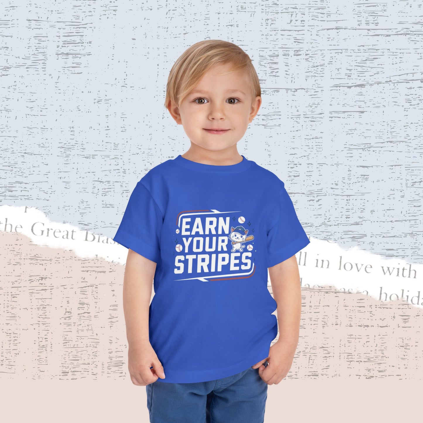 Earn Your Stripes Toddler Cotton T-Shirt