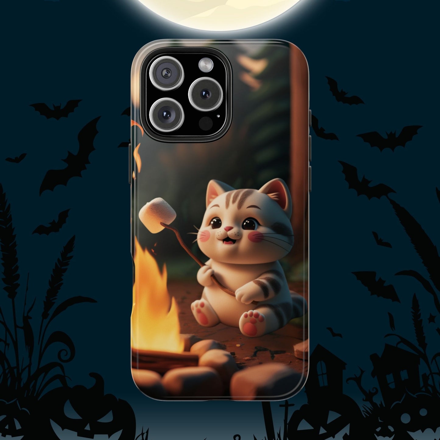 Meowstic Grip Wireless Charging Support Tough Case.