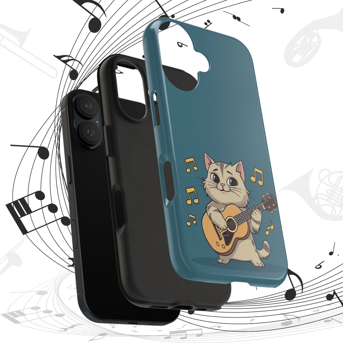 Tuneful Treasures Wireless Charging Support Tough Case.