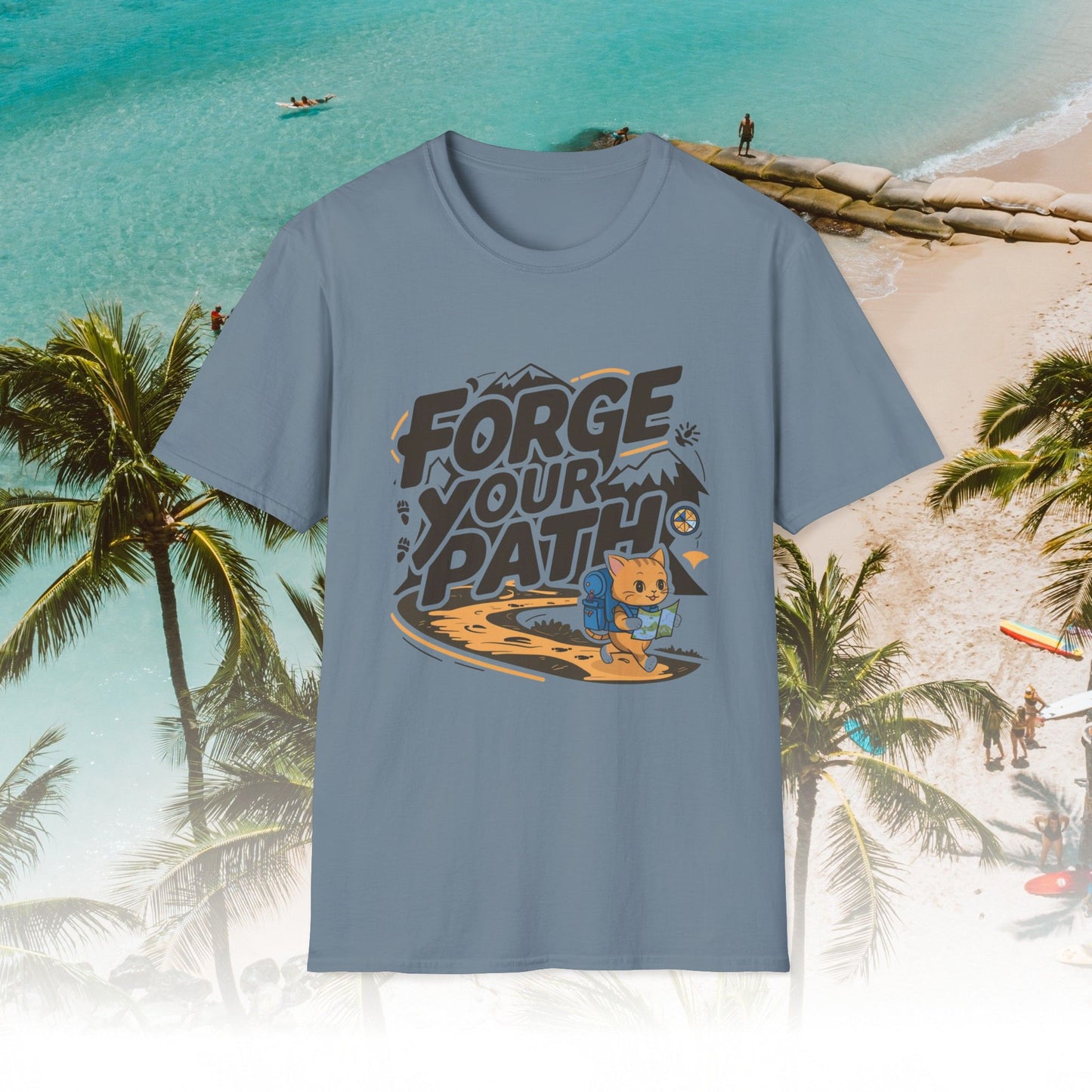 Forge Your Path Unisex Softstyle Travel Lover Cotton T-Shirts