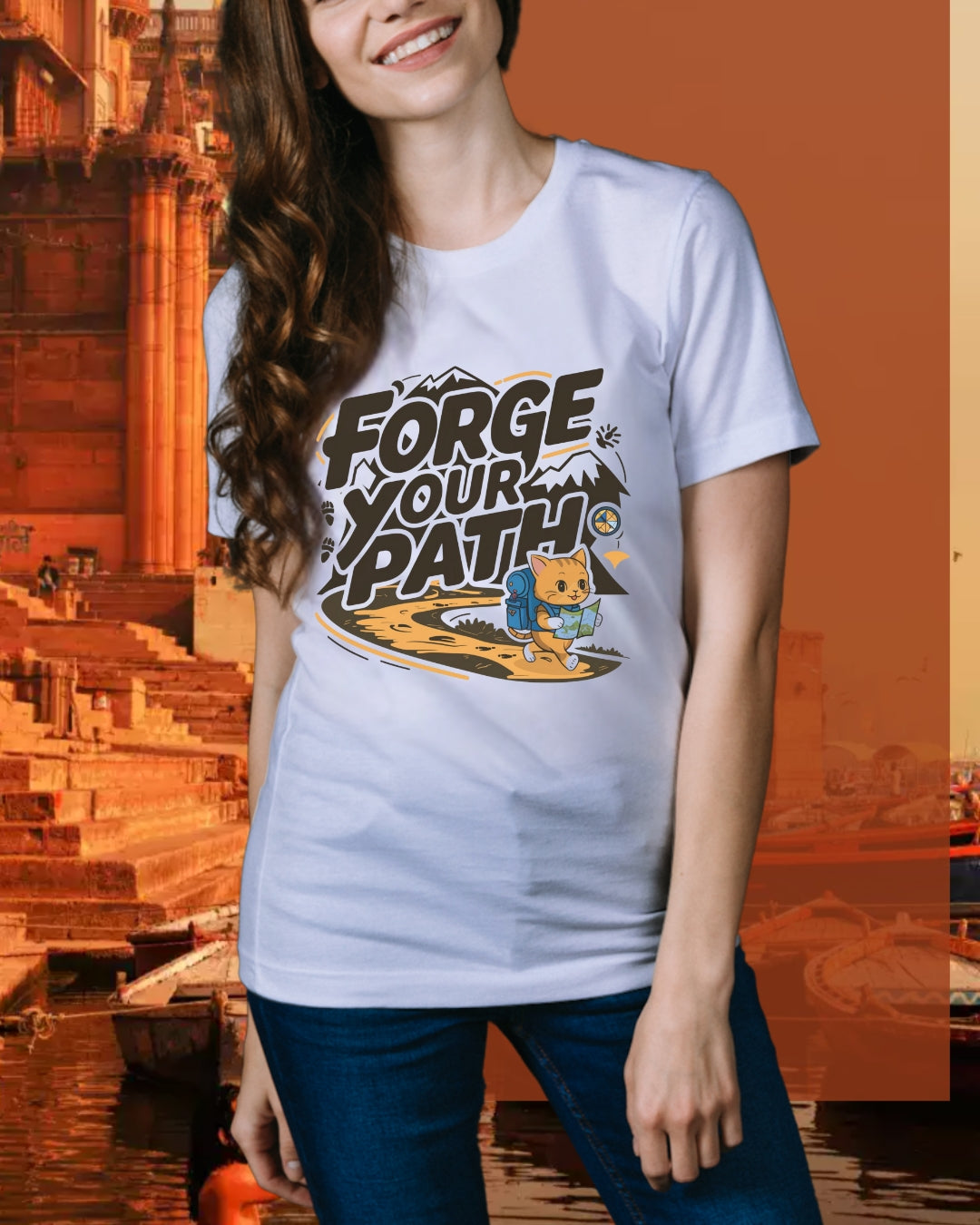 Forge Your Path Unisex Softstyle Travel Lover Cotton T-Shirts