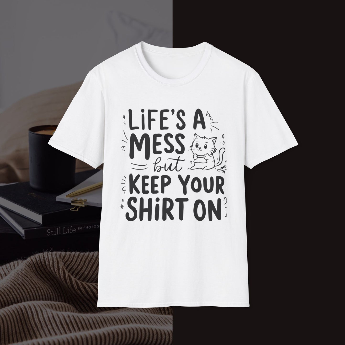 Life Messy Cotton T-Shirt