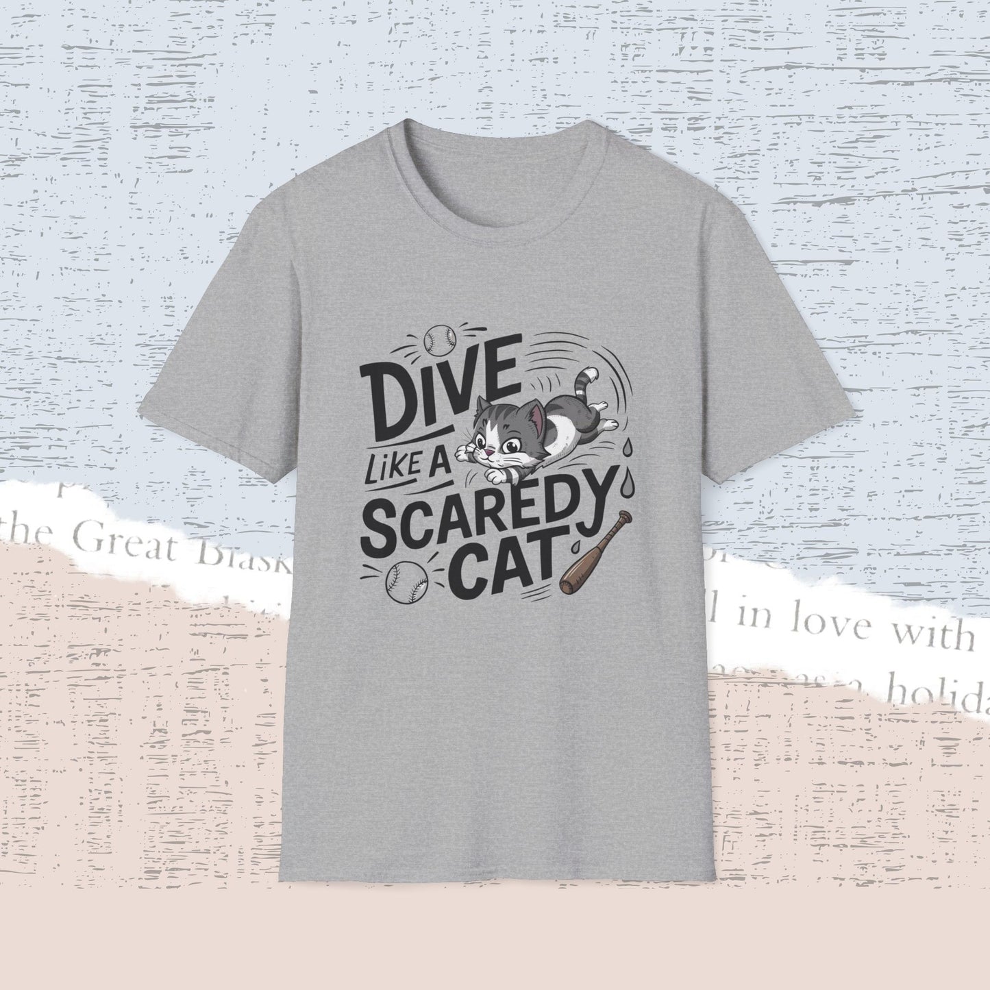 Dive Like Scaredy Cotton Men Tee