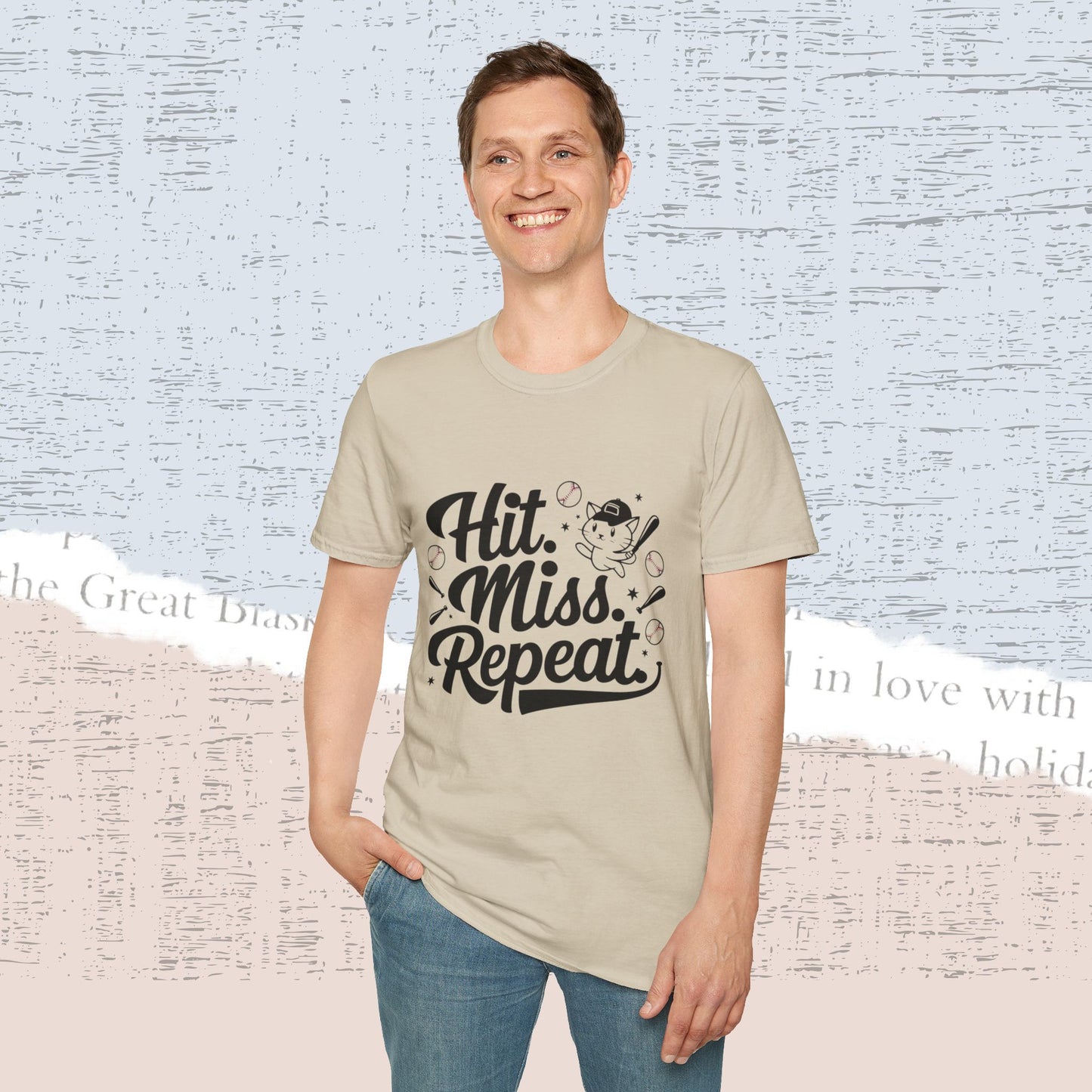 Hit Miss Repeat Cotton Men Tee