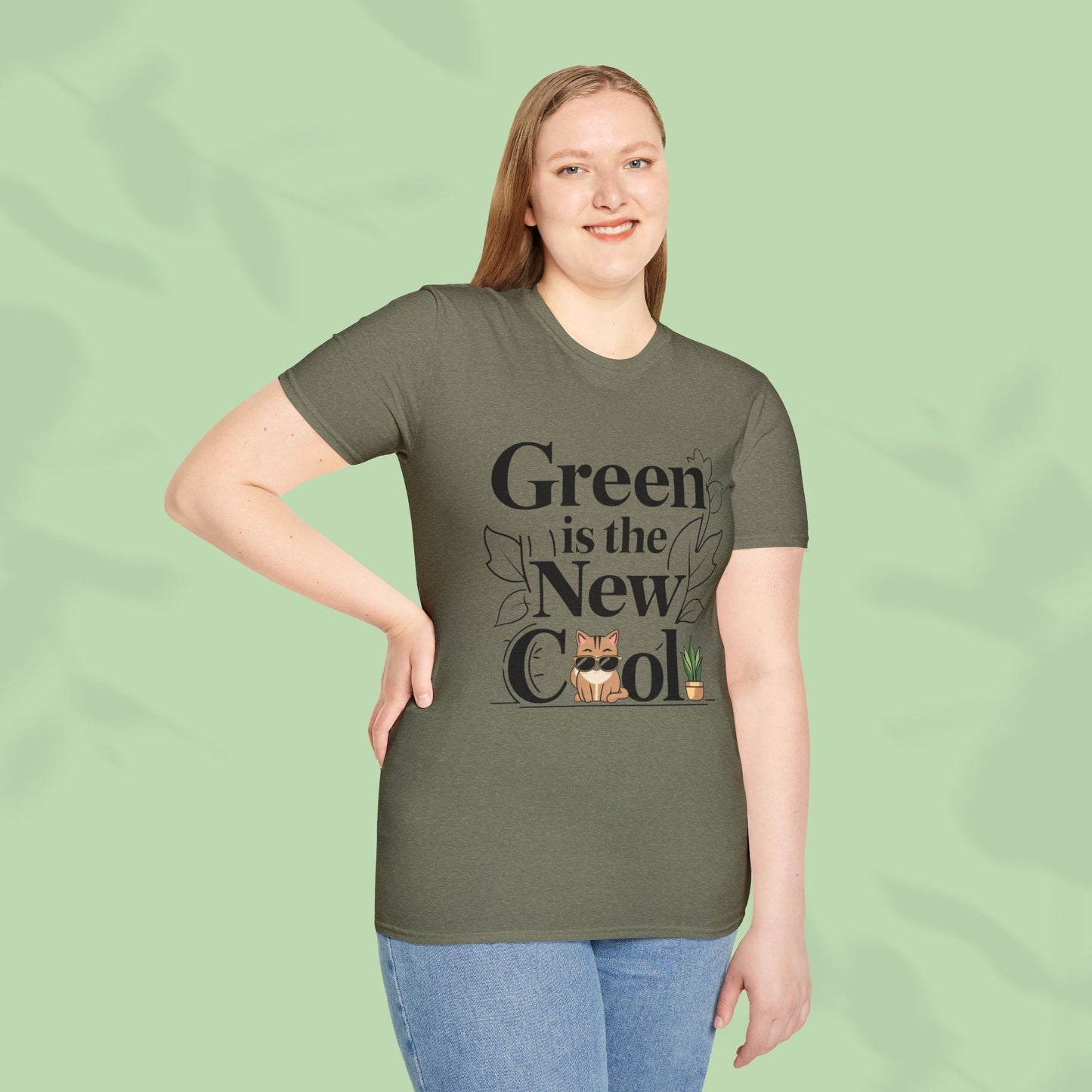 Green Is The New Cool Cotton T-Shirt