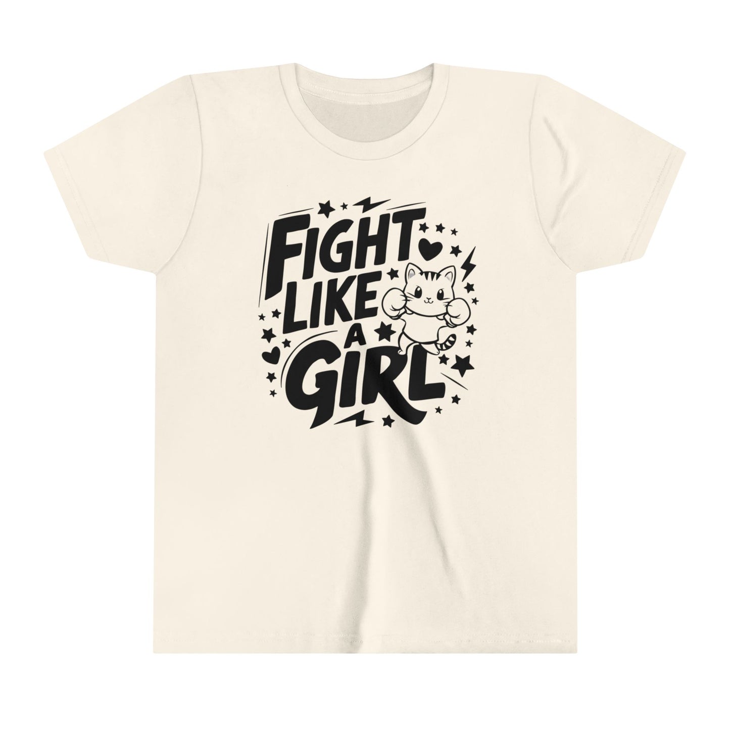 Fight Like Girl Youth Heavy Cotton T-Shirt