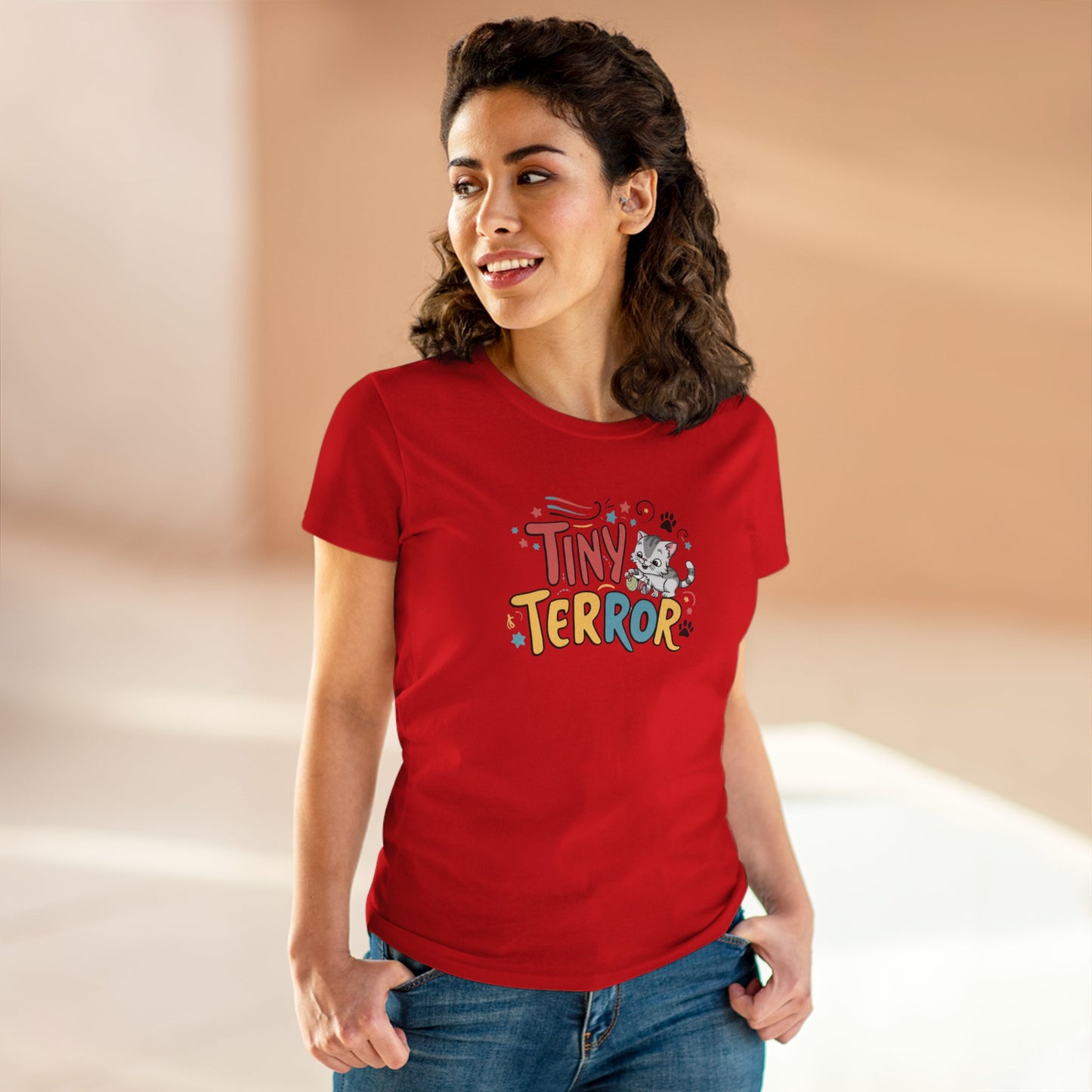 Tinny Terror Women Cotton Tshirt