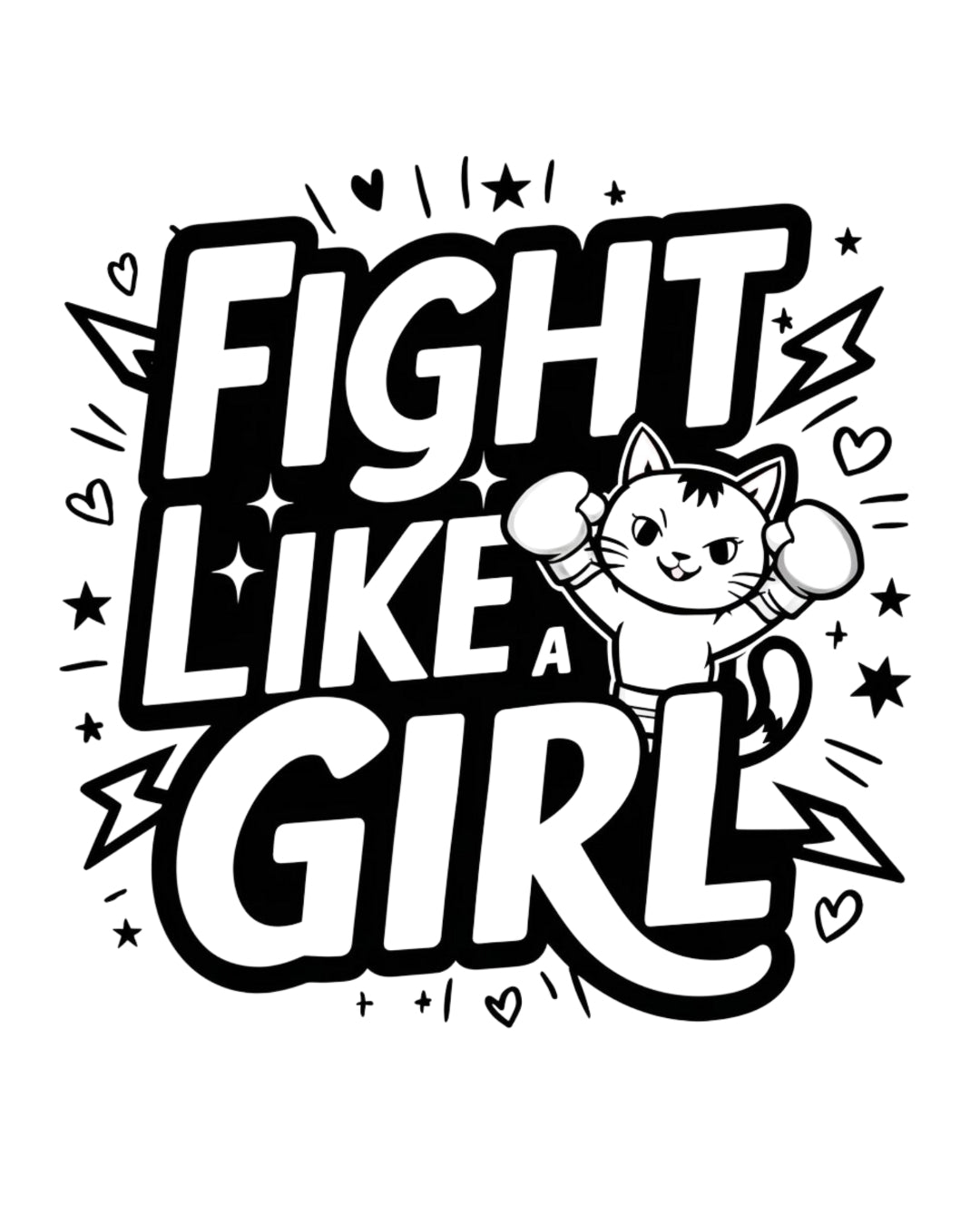 Fight Like Girl Kid Cotton T-Shirt