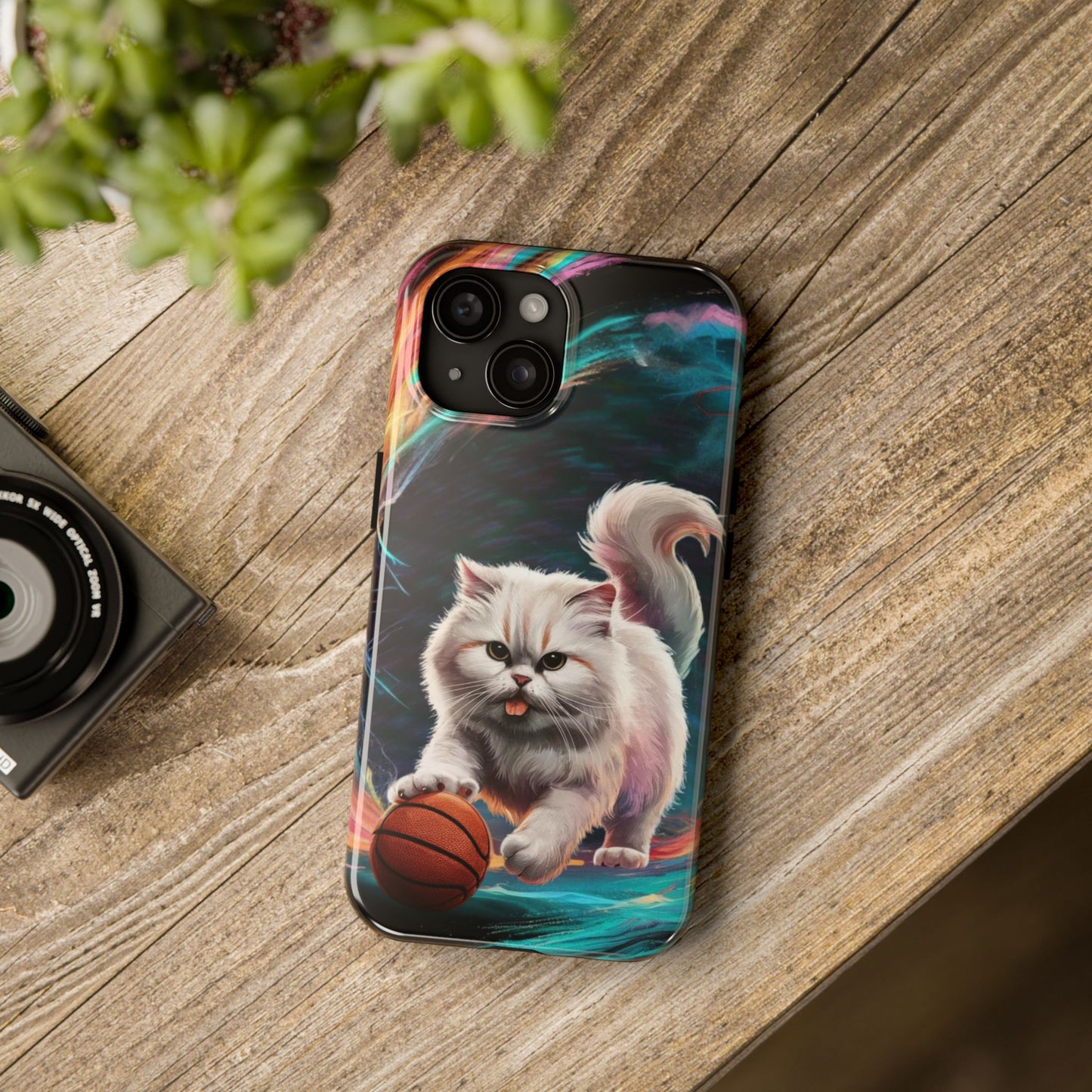 Meowble Dribble Wireless Charging Support Tough Case.