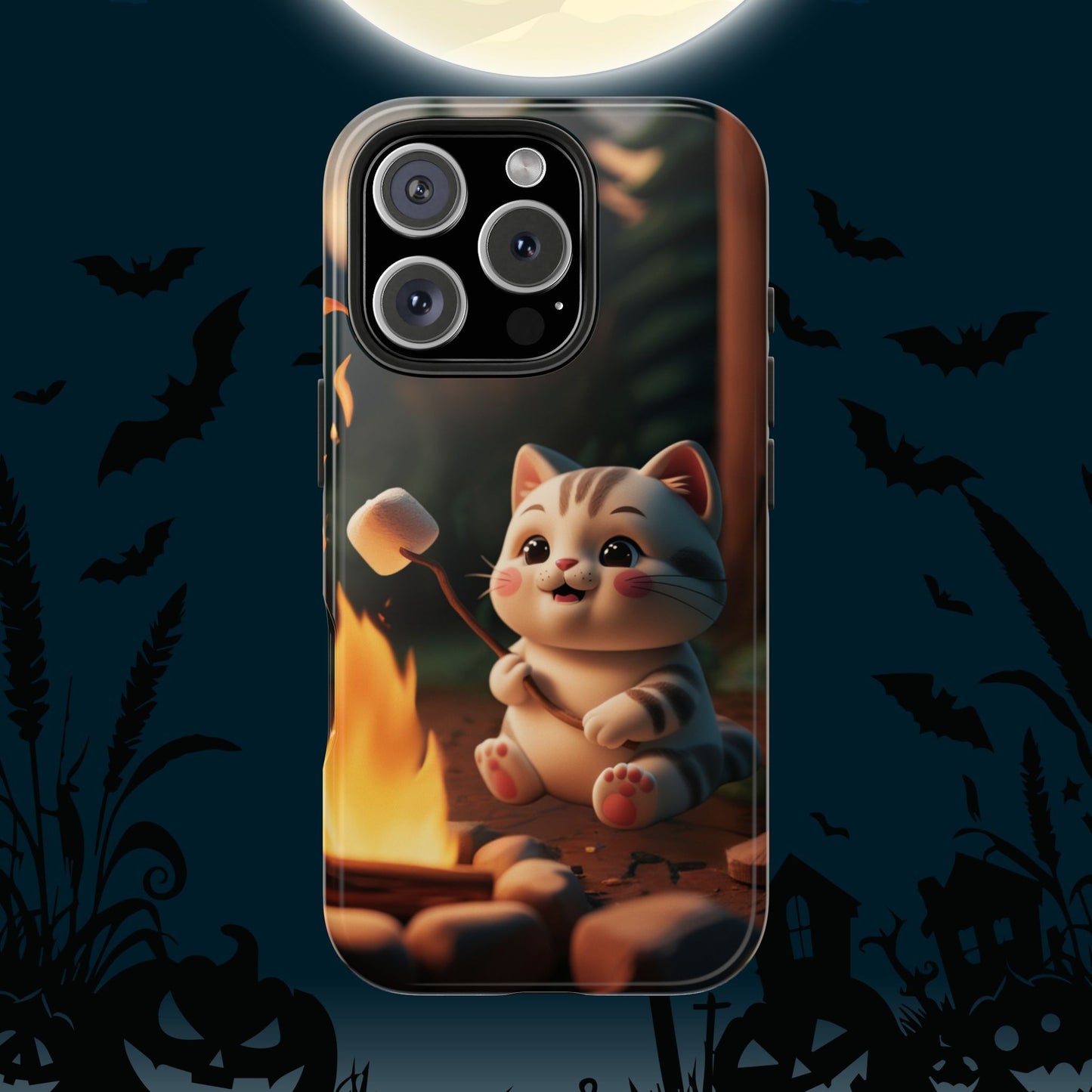Meowstic Grip Wireless Charging Support Tough Case.