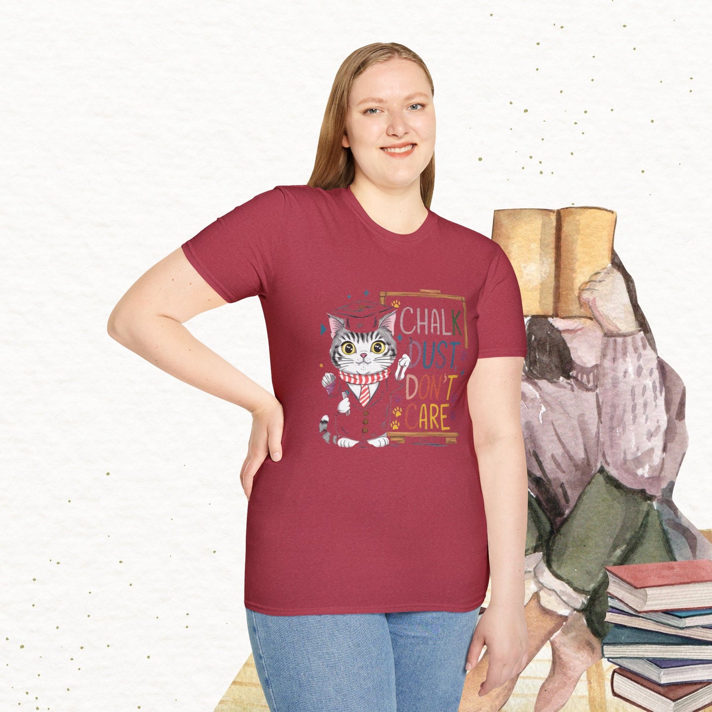 Chalk Dust Don't Care Cotton Tee