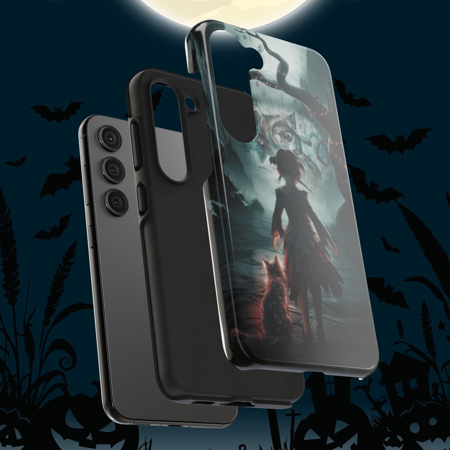 Feline Festivities Wireless Charging Support Tough Case.