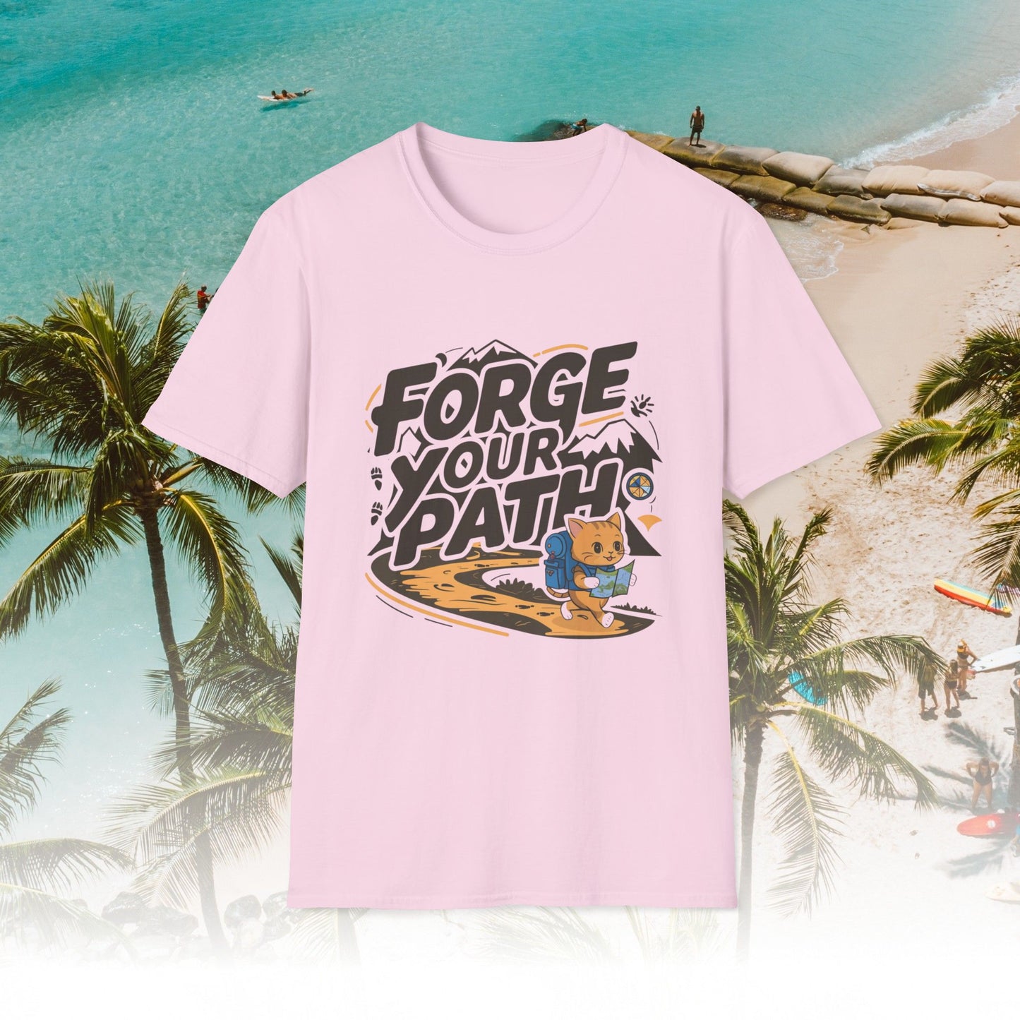 Forge Your Path Unisex Softstyle Travel Lover Cotton T-Shirts