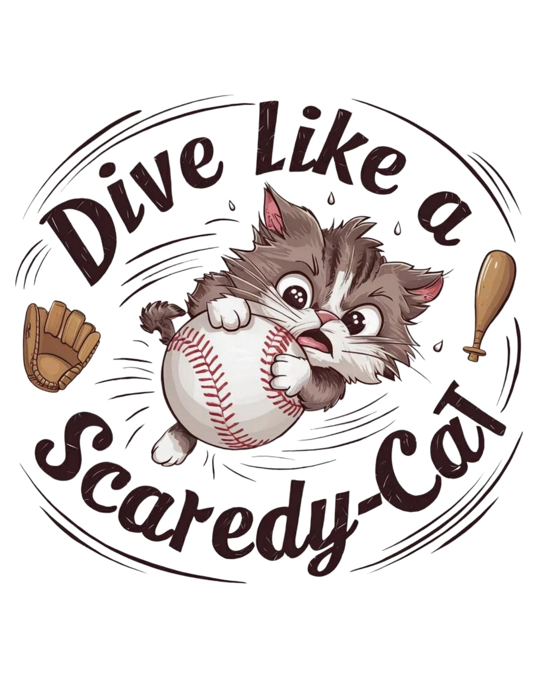 Dive Like Scaredy kid Cotton T-Shirt