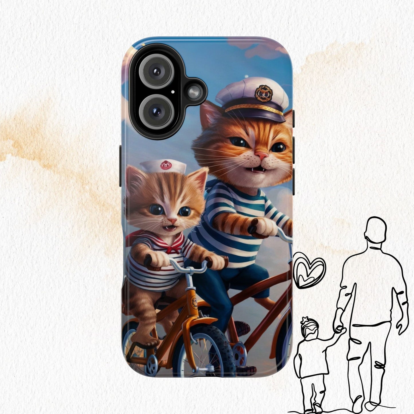 Nine Lives Wireless Charging Support Tough Case