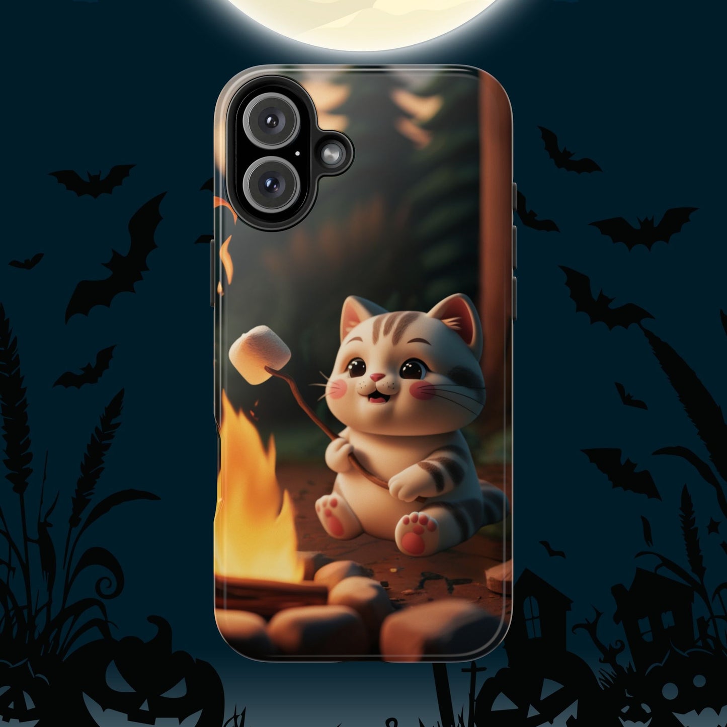Meowstic Grip Wireless Charging Support Tough Case.