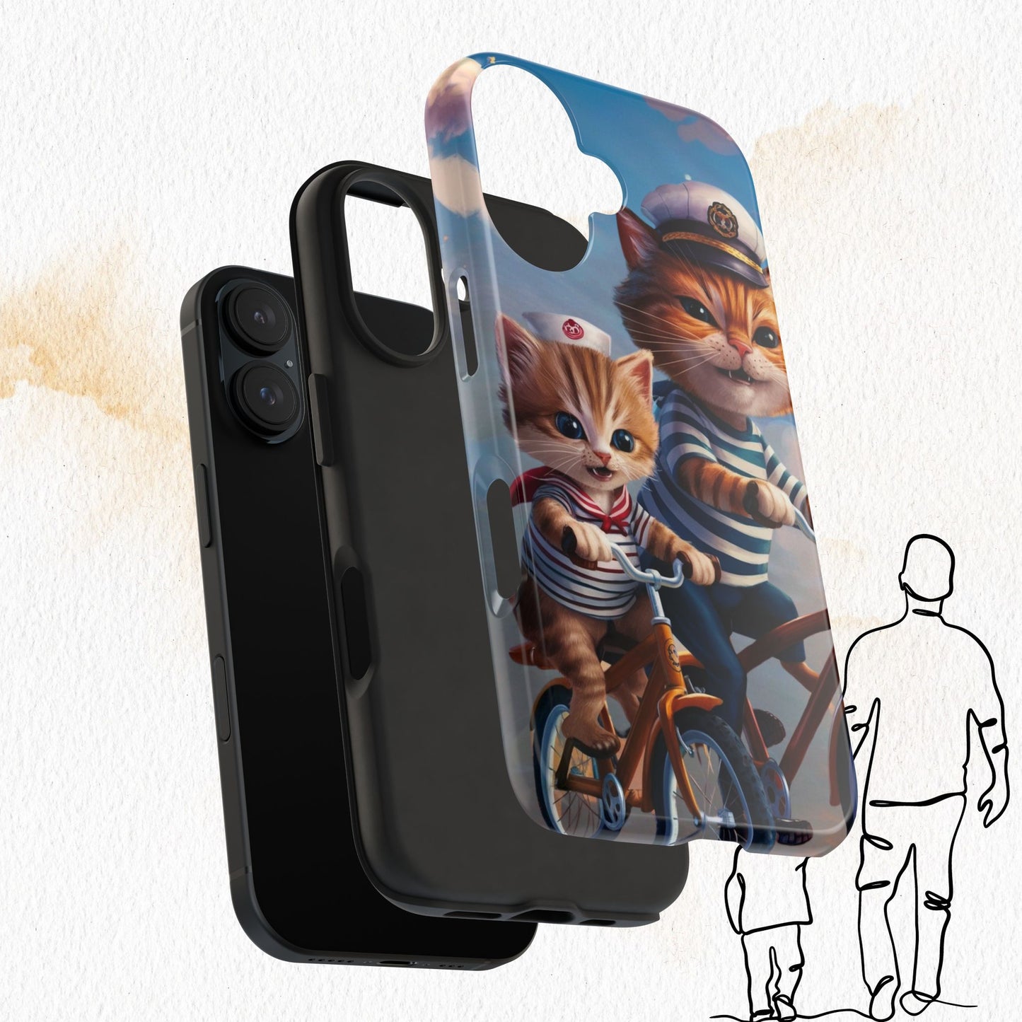 Nine Lives Wireless Charging Support Tough Case