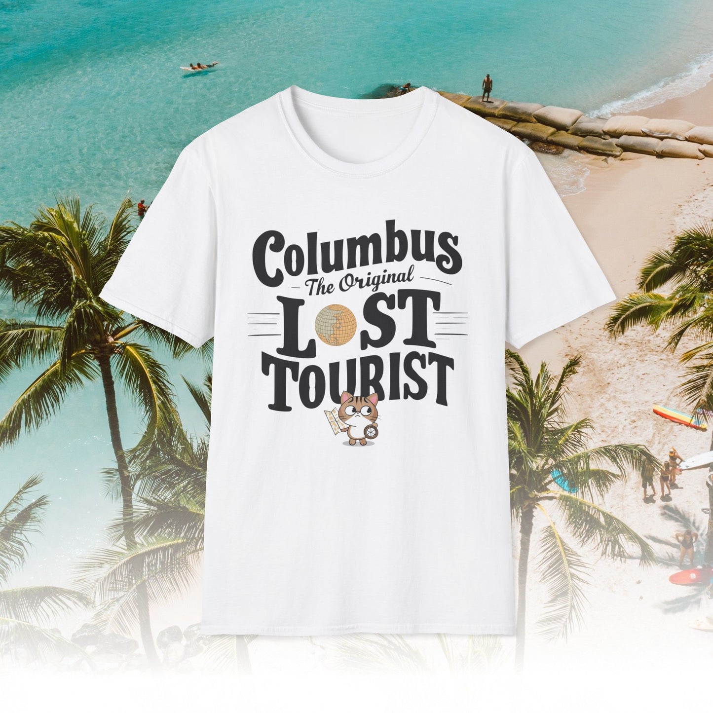 Columbus The Original Lost Tourist Cotton Men Tshirt
