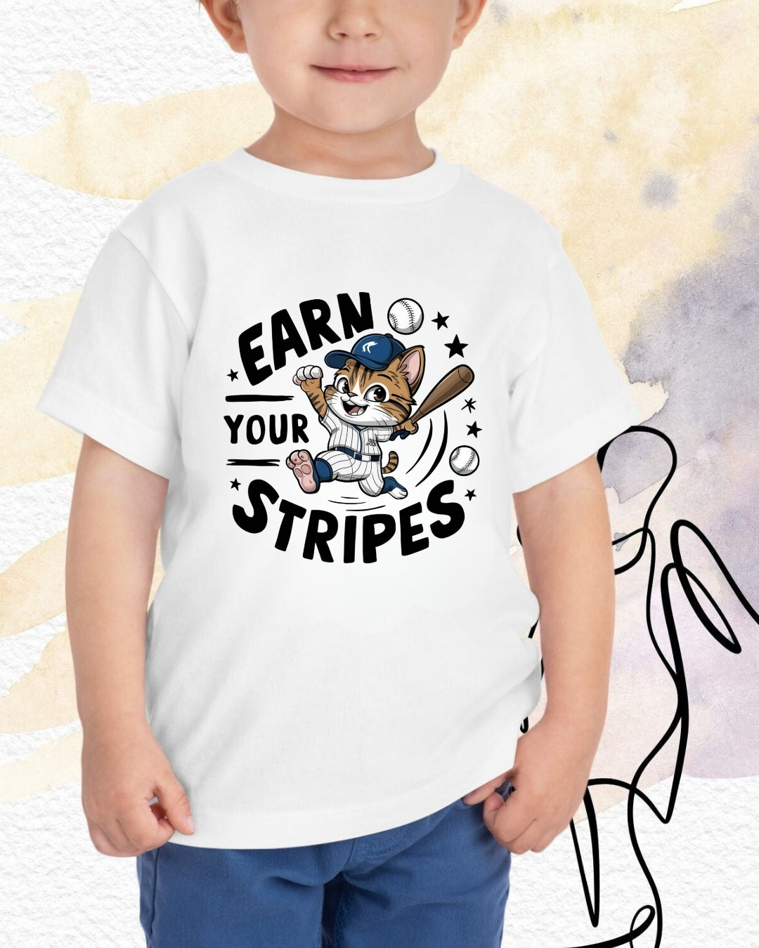Earn Your Stripes kid Cotton T-Shirt