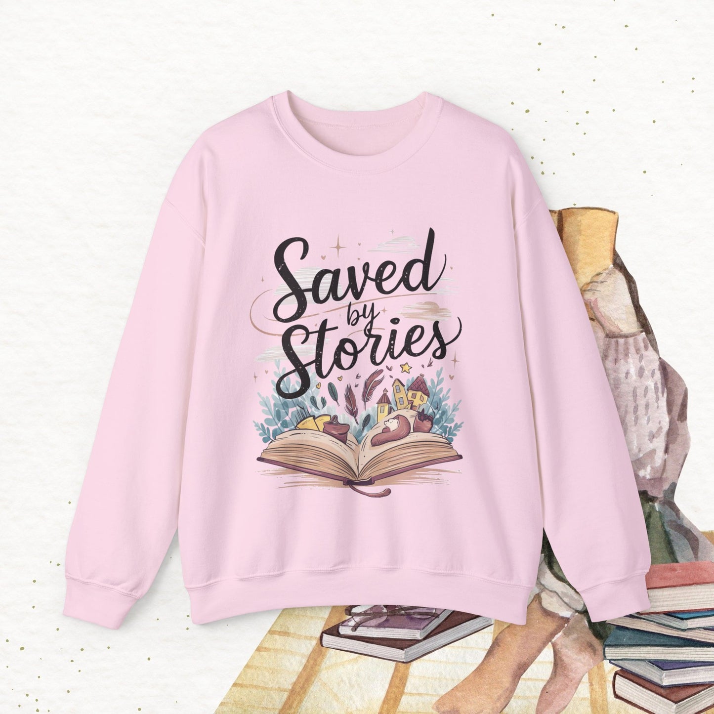 Saved By Stories Ultra Cotton Crewneck Sweatshirt