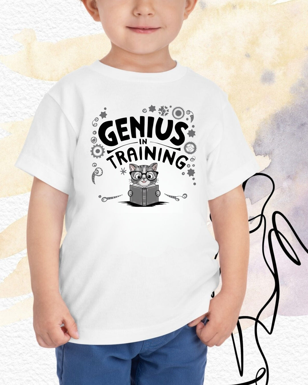 Genius In Training Kids Cotton T-Shirt