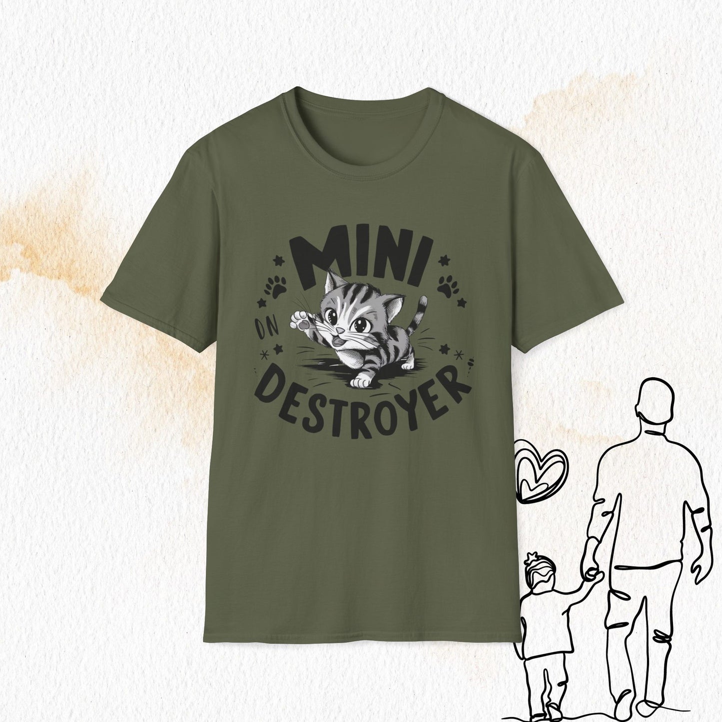 Mini Destroyer Cotton Men T-Shirt