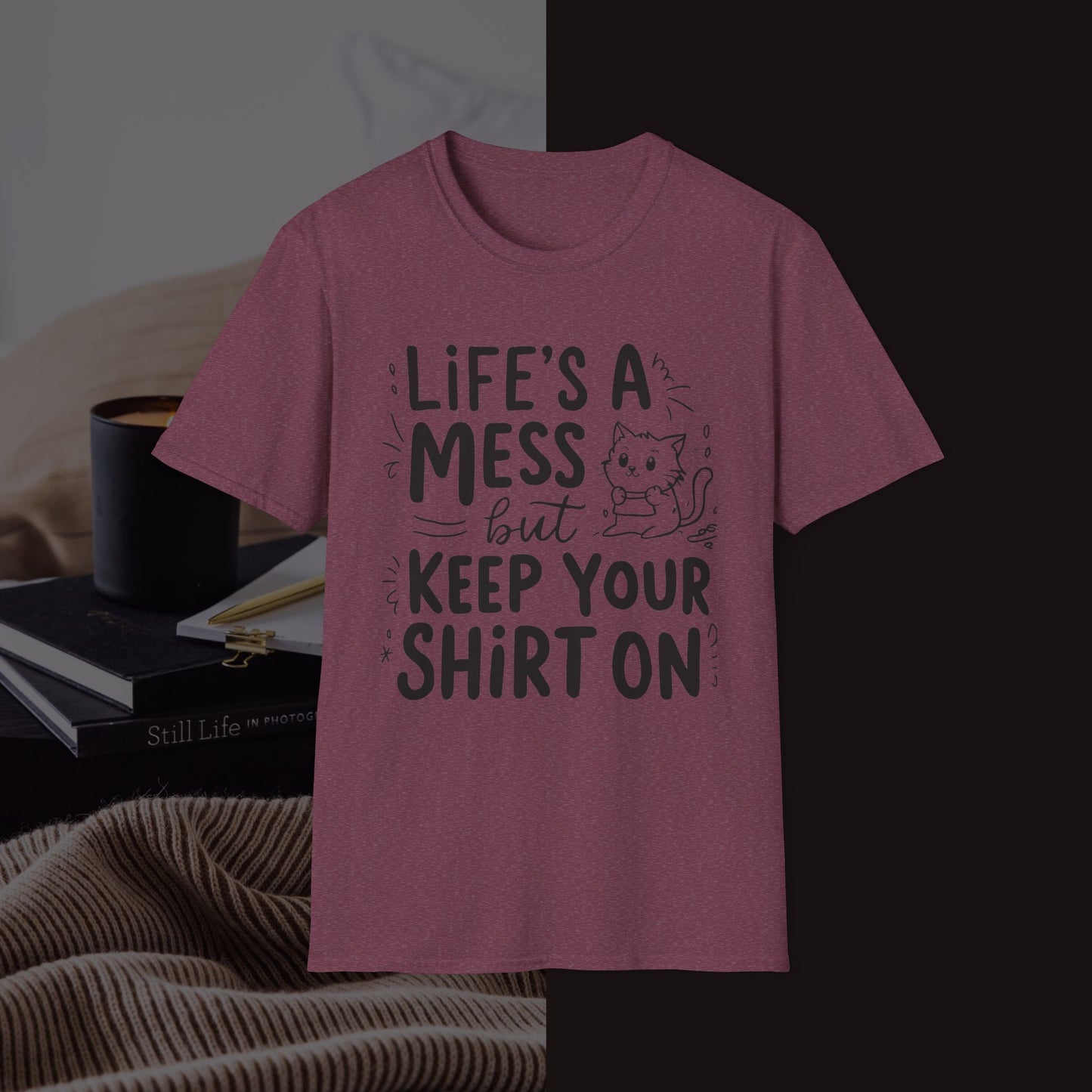 Life Messy Cotton T-Shirt