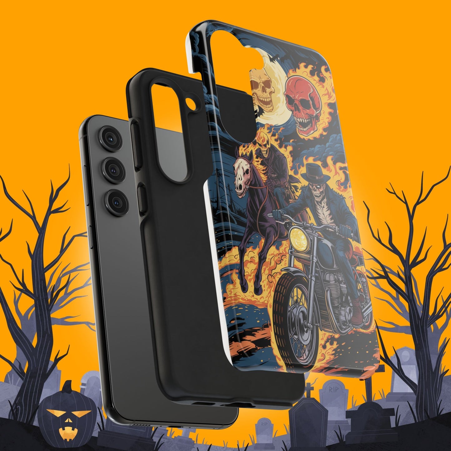 Ghost Rider Wireless Charging Support Tough Case