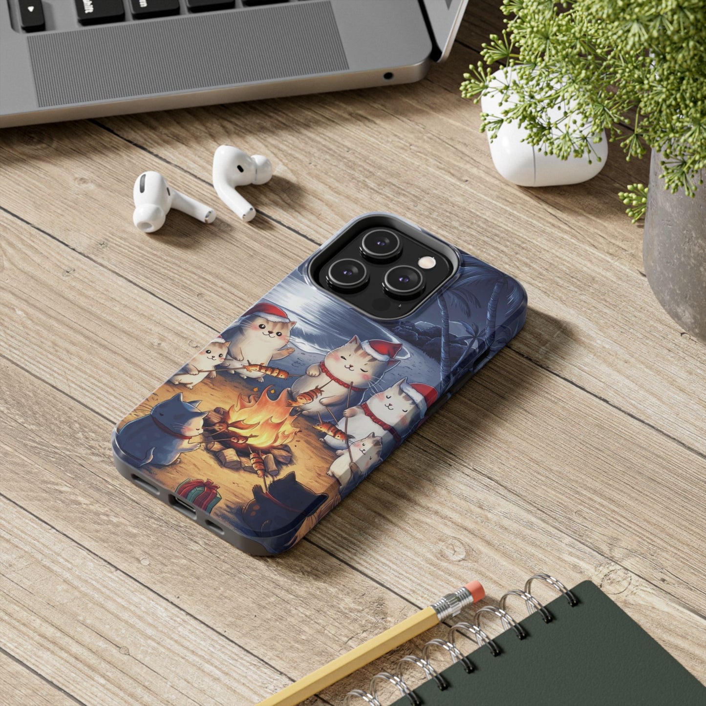 Meowmas Magic Wireless Charging Support Tough Case