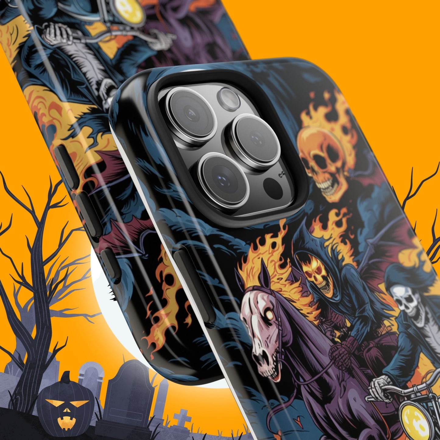 Ghost Riders Wireless Charging Support Tough Case
